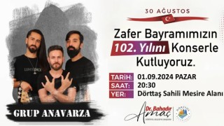 Dörtyol Belediyesi'nden 30 Ağustos Zafer Bayramı İçin Zafer Konseri
