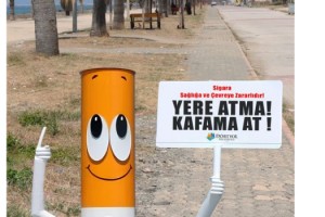 Dörtyol'da sigara izmaritlerinin yere atılmaması için harekete geçildi
