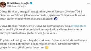 Dünya Bankası, orta gelir tuzağından çıkmak isteyen ülkelere TOBB Ekonomi ve Teknoloji Üniversitesinin eğitim modelini örnek olarak gösterdi