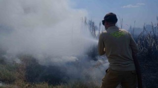 Edirnede yürekleri ağza getiren yangın