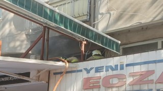 Erdekte Takunyacılar Çarşısında yangın