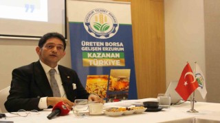 Erzurum Borsası Başkanı Hakan Oral hizmetlerini basına anlattı