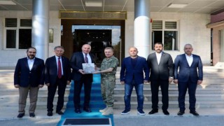 ETSO heyetinden 9. Kolordu Komutanı Tümgeneral Tuncay Altuğa hayırlı olsun ziyareti