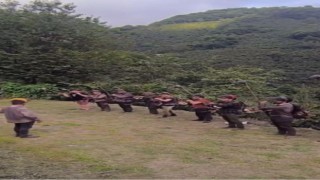 Fındık hasadındaki komando yemini sosyal medyada ilgi odağı oldu