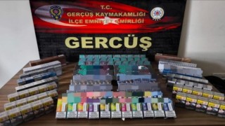 Gercüşte gümrük kaçağı sigaralar ele geçirildi