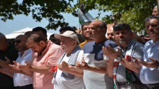 Hacı Bayram-ı Veli Camiinde eller semaya Haniye için kalktı