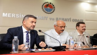 Hisarcıklıoğlu ve Elvan, Mersinde iş adamları ile bir araya geldi