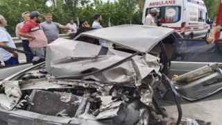 Iğdırda trafik kazası: İki kişi yaralandı