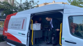 İl Emniyet Müdüründen Mobil Göç Noktası aracına ziyaret