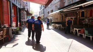 İlkadım zabıtasından işgal sınır çizgisi denetimi