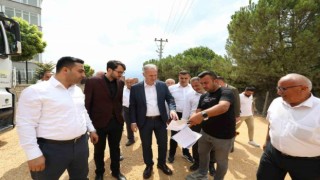 İnegölde asfalt çalışmaları başladı