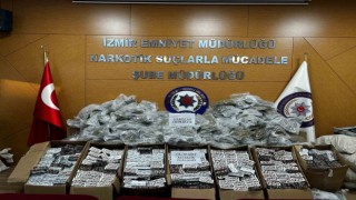 İzmirde dev uyuşturucu operasyonu: Kilolarca zehir ele geçirildi