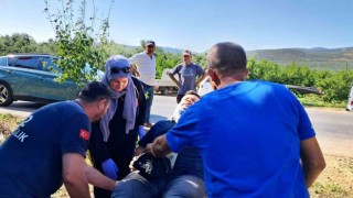 İznikte bir otomobil sebze tezgahına çarptı
