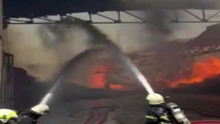 Kahramanmaraşta tekstil fabrikasında yangın