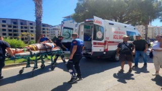 Kamyonet ile motosiklet çarpıştı: 1 yaralı