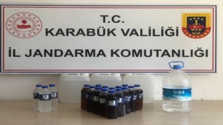 Karabükte 20.5 litre kaçak alkol ele geçirildi