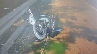 Karacabeyde motosiklet kazası: 1 ölü
