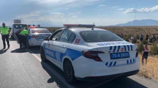 Karamanda motosiklet kazası: 1 ölü