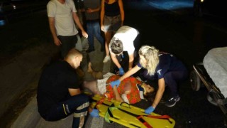 Karşıya geçerken aracı görünce donakaldı, çarpma sonucu yaralandı