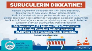 Kerkük caddesinde asfalt yenileme çalışması yapılacak