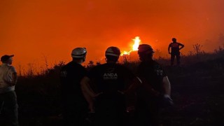 Kırka yangınına ANDA ekibi de destek verdi
