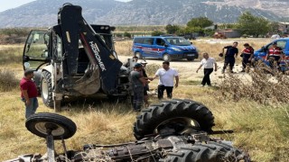 Kırkağaçta traktör şarampole devrildi: 1 ölü
