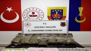 Kocaelide 2 araçta 23 kilo bonzai ele geçirildi
