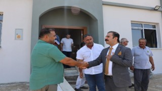 Koçarlı Kaymakamı Taşkın Cemevi inşaatında incelemelerde bulundu