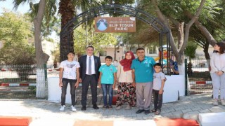 Koçarlıda Elifin ismi parkta yaşatılıyor