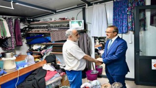 Konteyner esnafları sorunlarını Vali Yavuza iletti