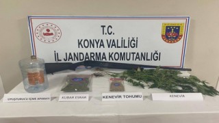 Konyada jandarmadan uyuşturucu operasyonu: 5 gözaltı