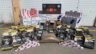 Kütahyada 125 bin 800 adet makaron ele geçirildi