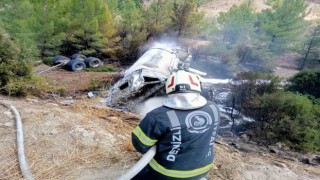 LPG yüklü tanker şarampole devrildi