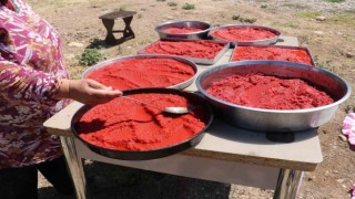 Malatyada ev hanımlarının kış hazırlığı başladı