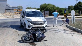 Manavgatta motosiklet kazası: 1 yaralı