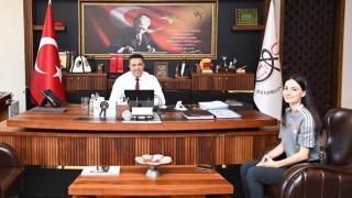 Milli Sporcu Kılınç'tan Rektör Prof. Dr. Uzun’a Ziyaret