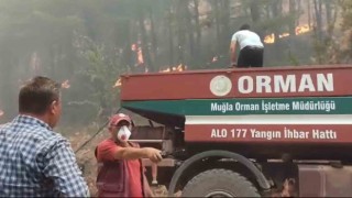 Muğladaki orman yangınlarına müdahale sürüyor