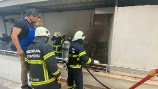 Odunlukta çıkan yangın büyümeden söndürüldü