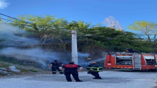 Ormanlık alanda yakılan ateş ekipleri harekete geçirdi
