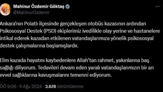 Polatlıdaki otobüs kazasından etkilenen vatandaşlara psikososyal destek çalışması başlatıldı