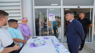 Rektör Demirden kayıt bürosuna ziyaret