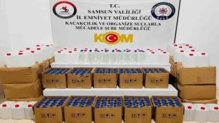 Samsunda 1 ton etil alkol ele geçirildi