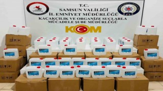 Samsunda sahte içki yapımında kullanılan 640 litre etil alkol ele geçirildi