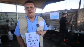 Savcı Sayandan, Gazzeye sıcak yemek yardımı