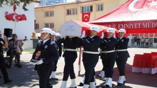Şehit polis memuru Halil İbrahim Kuzkun için tören düzenlendi