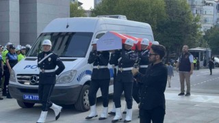 Şehit Polis Memuru Mustafa Peksoy için il emniyette cenaze töreni