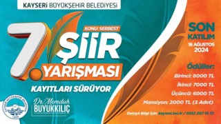 Şiir Yarışmasının 7.si için kayıtlar sürüyor