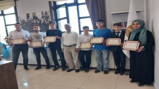 Simavda 7 öğrenciye hafızlık belgesi