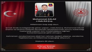 Şırnakta üs bölgesinde rahatsızlanan jandarma şehit oldu