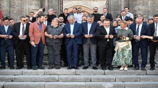 Tarihi medresede sergi açılışı